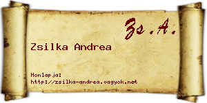 Zsilka Andrea névjegykártya